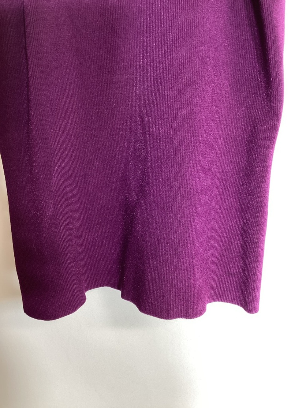 CUSHNIE Plum Racer Back Ribbed Tank Size Small - Picture 3 of 6